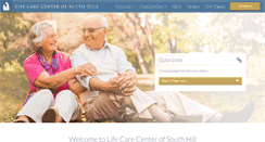 Desktop Screenshot of lifecarecenterofsouthhill.com